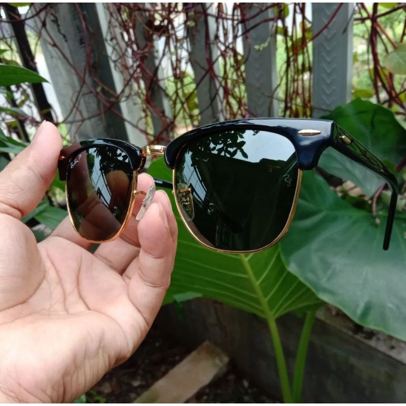 KACAMATA SUNGLASSES RAY-BAN CLUBMASTER POLARIZED GRADE A ORIGINAL PREMIUM MEWAH kingshopfashion77