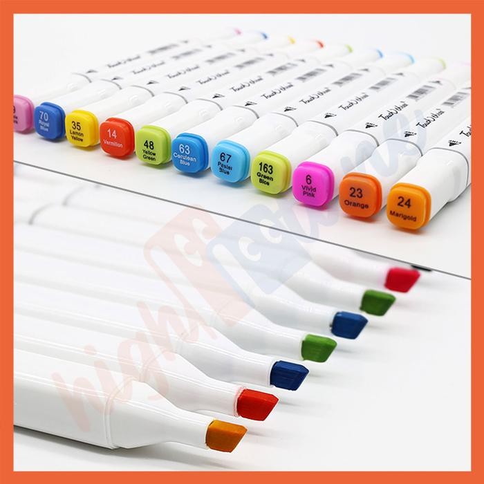 

TERLARIS! Hightune Set Pena Spidol Warna Sketch Marker 2 Tips Touch Marker 36/48/60/80 Warna Stationery - 36