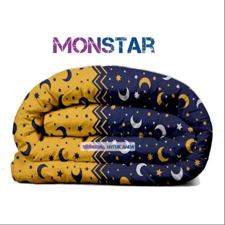 bedcover saja tanpa sprei size 200x220-120x200 aesthetic full dacron-beautyfullbeadsheet Katun Selim