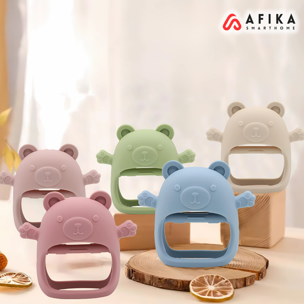 Baby Teether Toys Silicone Chewable Hand Breast Feeding