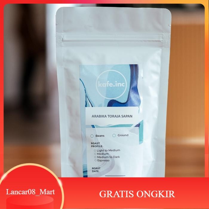 

【L-MART】"BISA COD" Kopi Arabika Toraja Sapan 100 Gram Kafein Biji