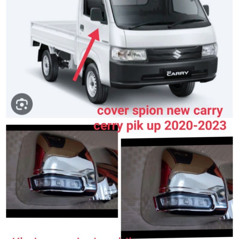 cover spion mobil New carry cerry pick up pik up Chrome kiri kanan 2021-2025