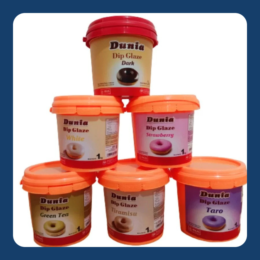 

Dunia Dip Glaze Eco 1kg All Variant Topping Donut