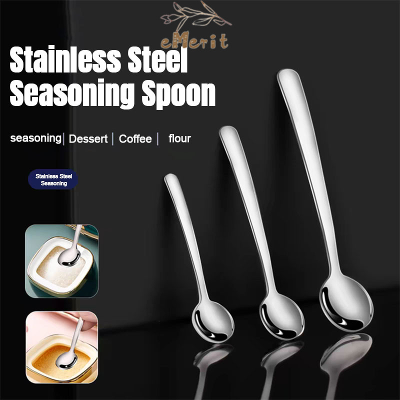 304 Sendok Kopi Stainless Steel / Sendok Bulat Kecil /Sendok Teh/ Sendok Makanan Penutup / Sendok Ko
