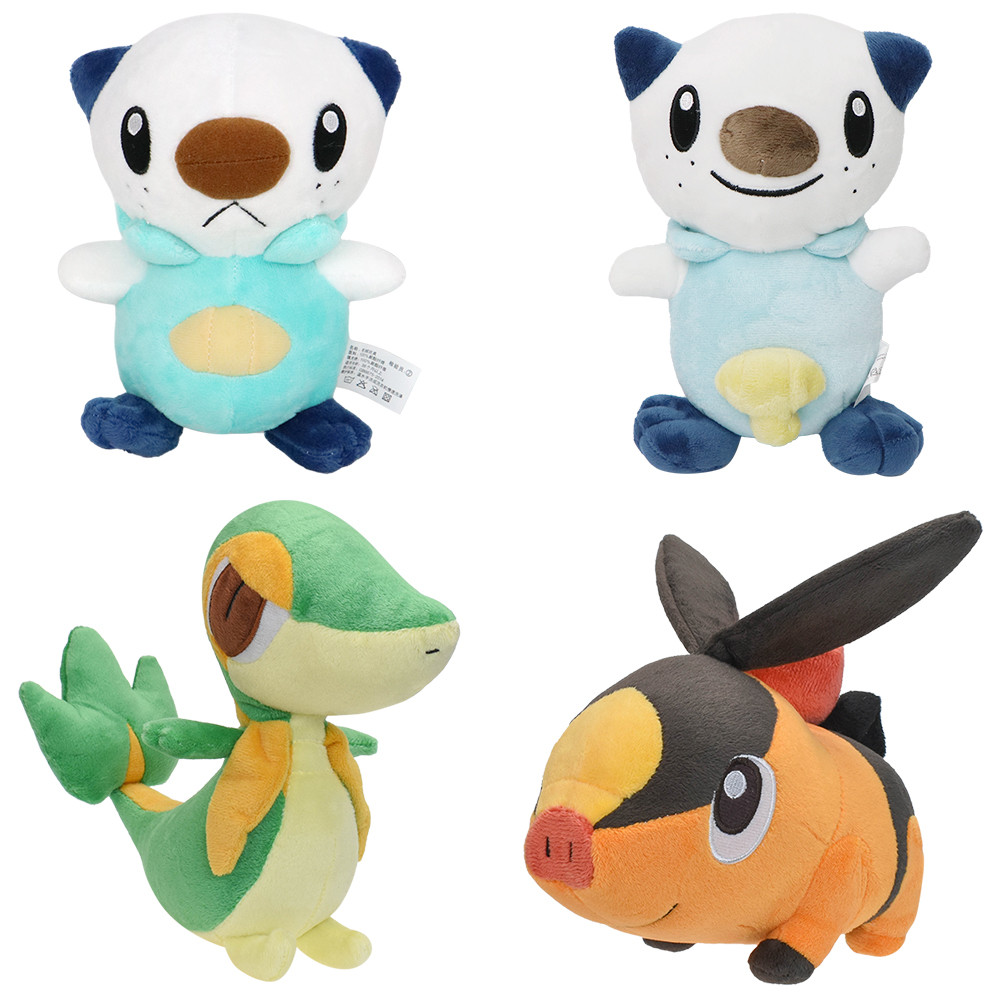 

Tepig Snivy Oshawott Pokemon Stuffed Doll Anime Pocket Monsters Unova Region First Partner Plush Peluche Toy Funny Present Gift