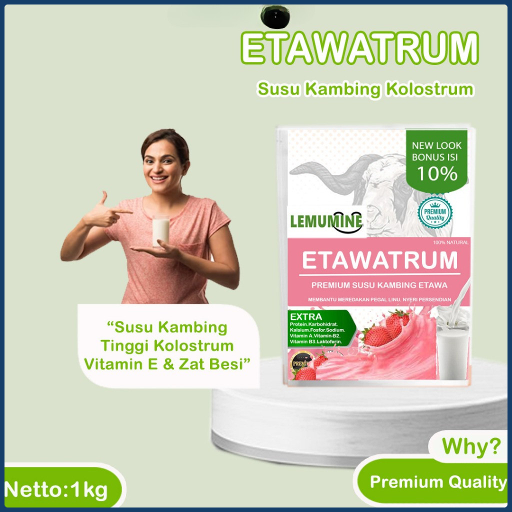 

Susu Kambing Etawa Bubuk 1kg Penggemuk Badan Penambah Nafsu Makan Penambah Nafsu Makan Untuk Paru Paru Susu Asam Urat Etawalin Susu Kambing Etawaku Platinum Ternak Syams Lemumine (1kg)