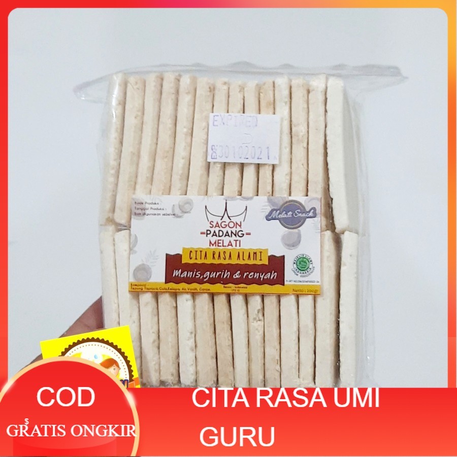 

Kue Sagon Padang Melati (isi 28 pcs) 200 Gram - Duo Bocil Snack Murah