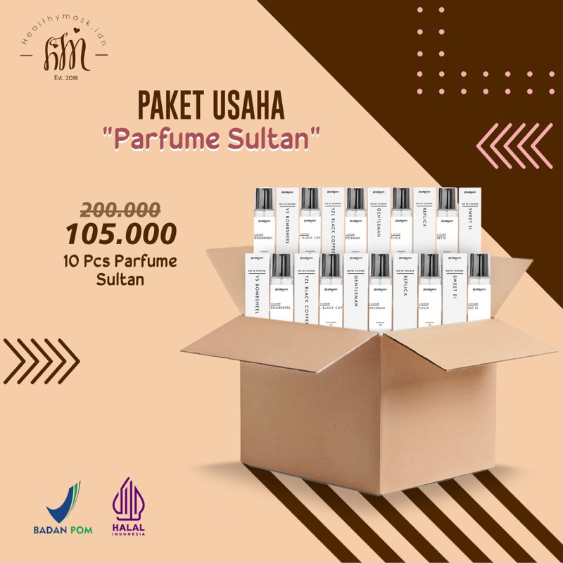(TERMURAH) 1 BOX ISI 10 PCS PARFUME GEAMOORE SULTAN CASA 30 ML| BPOM & HALAL MUI