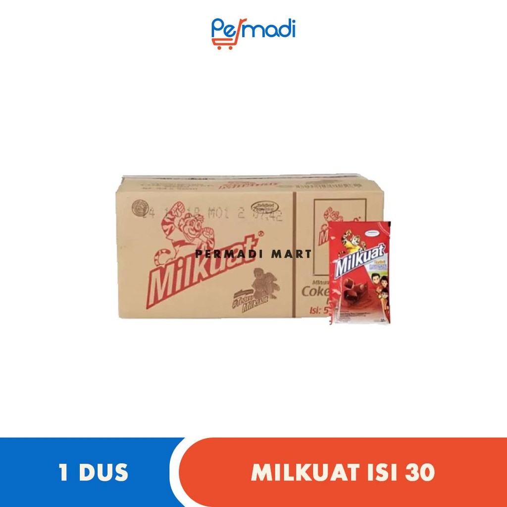 

1 Dus Milkuat Susu Bantal Pouch Cokelat / Strawberry 50 ML X 50 PC