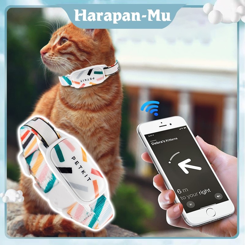 Cat GPS Tracker Pet GPS Tag Tracking Location Anti Lost Cat Smart Tag Finder Kalung Kucing Hemat