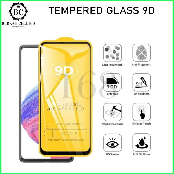 TEMPERED GLASS SAMSUNG A23 4G / M23 5G TEMPERED GLASS 9D FULL LEM - BERKAHCELL