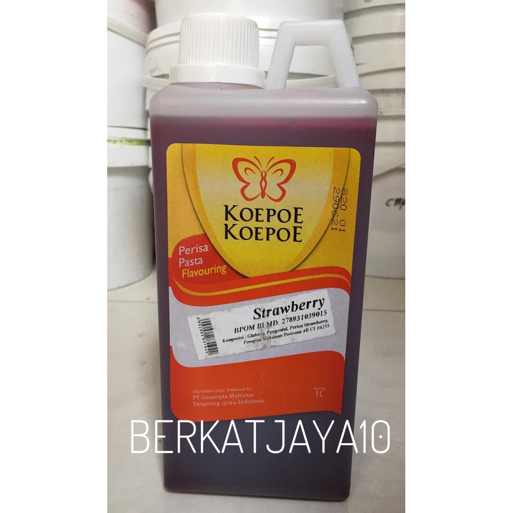

Pasta Strawberry Stroberi Koepoe koepoe 1 liter Kupu Kupu