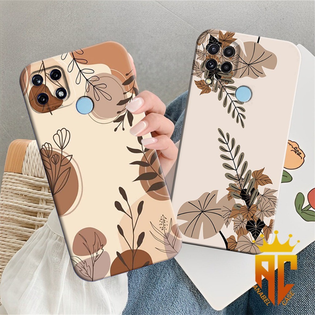 SOFTCASE REALME C51S/C12/C15/C25/C25S/NARZO 30A/NARZO 50A - Motif Walpaper aesthetic brown elegan ke