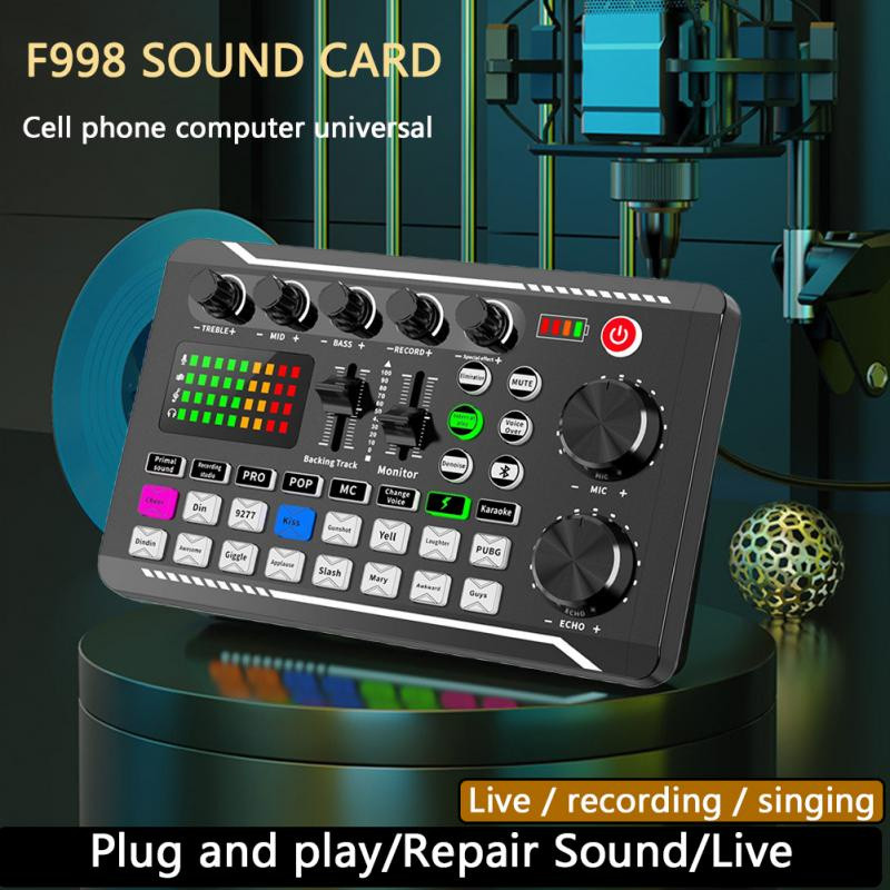 Soundcard Live F998 Live Soundcard Audio Broadcast
