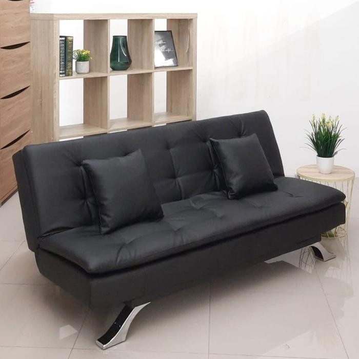 Sofa bed Lipat SELMA Sofa Bed Minimalis Kulit Sintetis