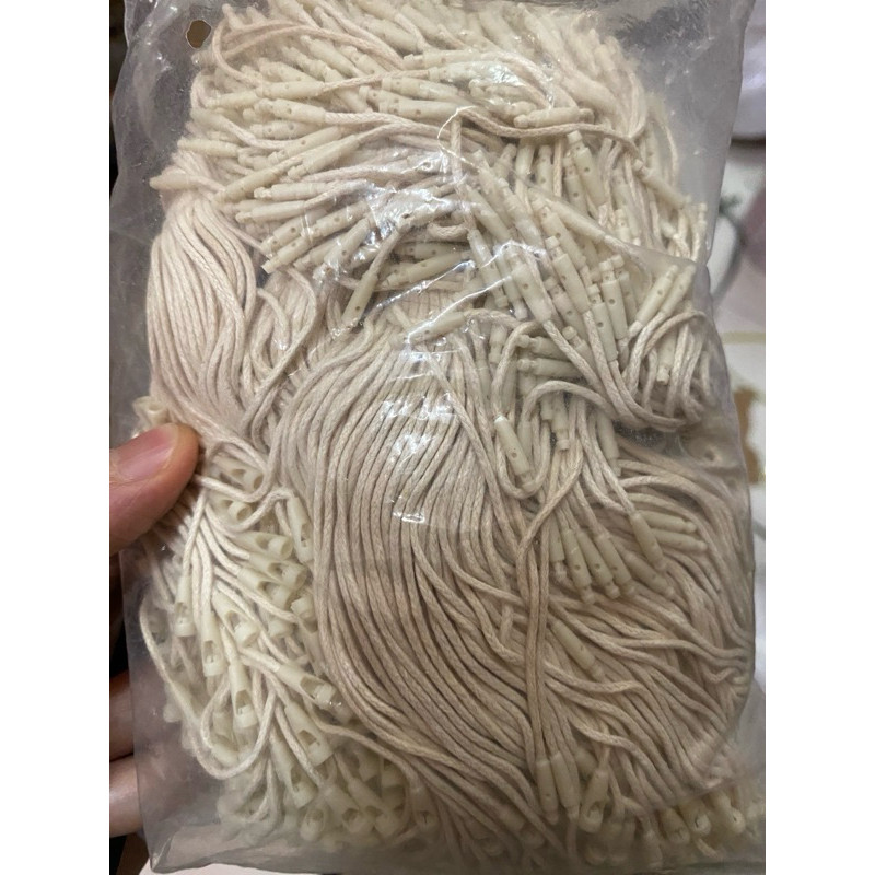 

KAYDEN STORE Tali hangtag kulit isi 1000pcs warna cream