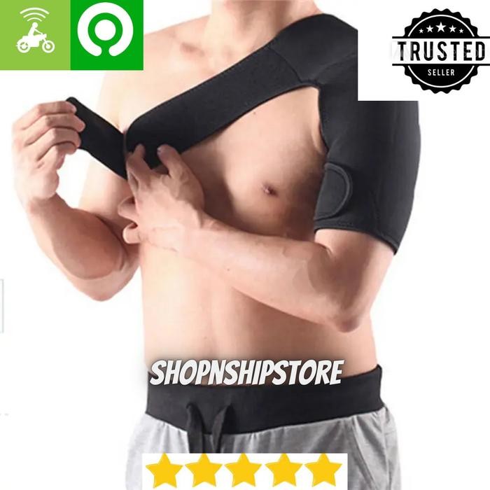 [Promo] Penyangga Bahu Cedera Kanan Deker Pelindung Bahu Bahu Voli Futsal - Kiri