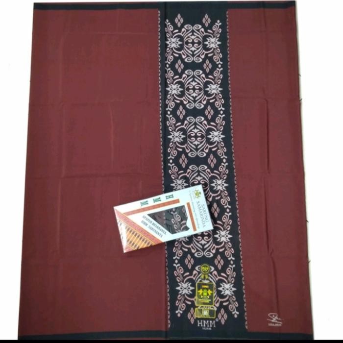 sarung hmm 2001 - maroon, tumpal