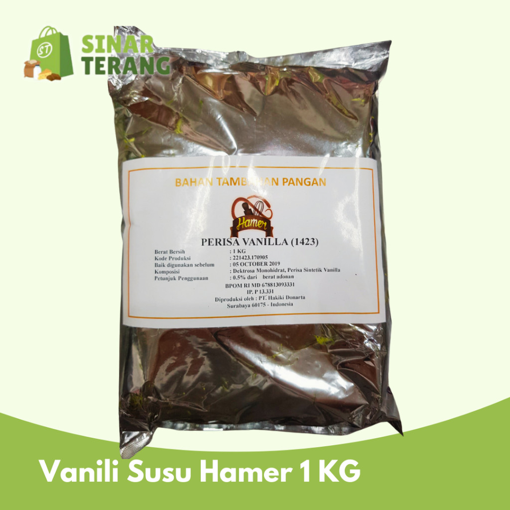 

Vanila / Vanili susu HAMER Bubuk 1kg ( EKSTRAK / ESEN / FLAVOUR SUSU )