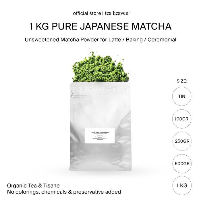

Pure Matcha Powder A 1kg Premium Green Tea Murni Japanese 1 kg - Matcha A