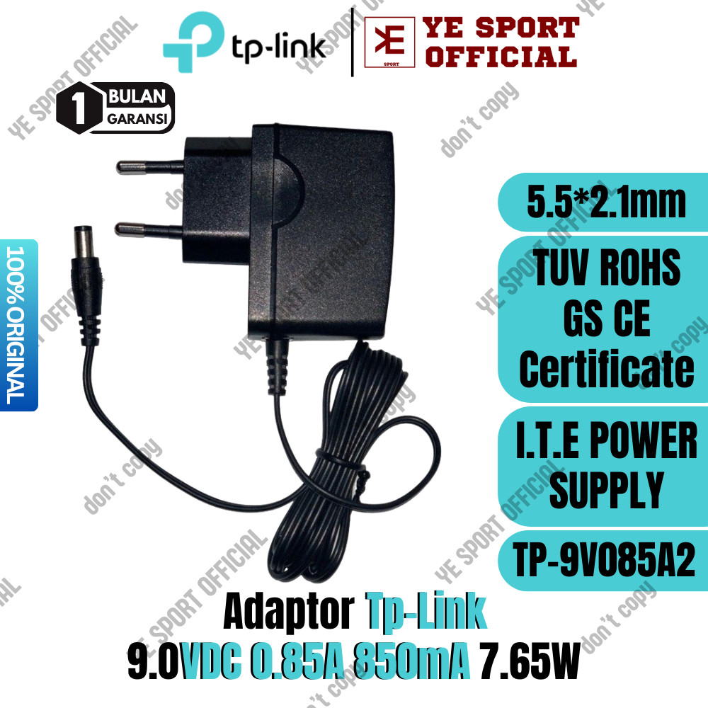 Adaptor TPLINK Power Supply 9V 0.85A OriginalCO