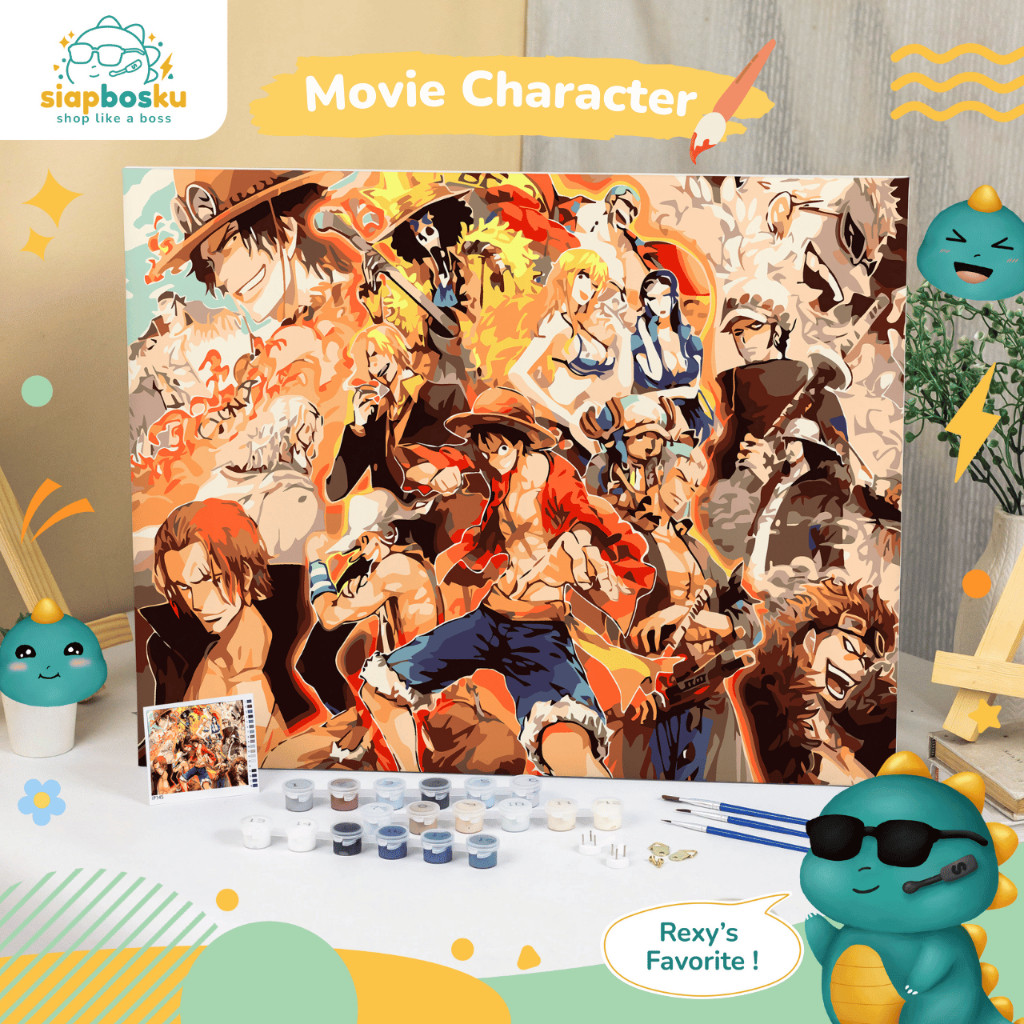 

SIAP BOSKU KANVAS LUKIS PAINT BY NUMBER AESTHETIC 40x50 CM - MOVIE CHARACTER