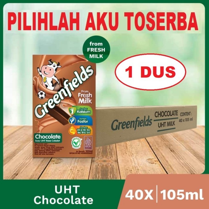 

Susu Greenfields CHOCOLATE MINI 105 ml - ( HARGA 1 DUS ISI 40 )