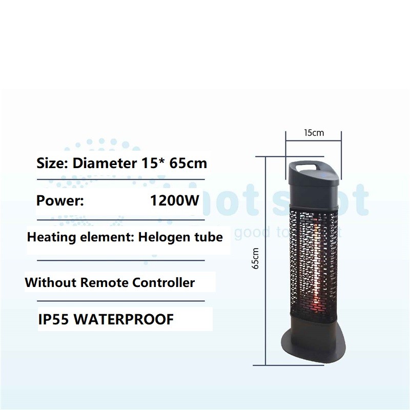 1200W POWER Electric Patio Heater outdoor electric warmer IP55 waterproof Under Table Hot Halogen He