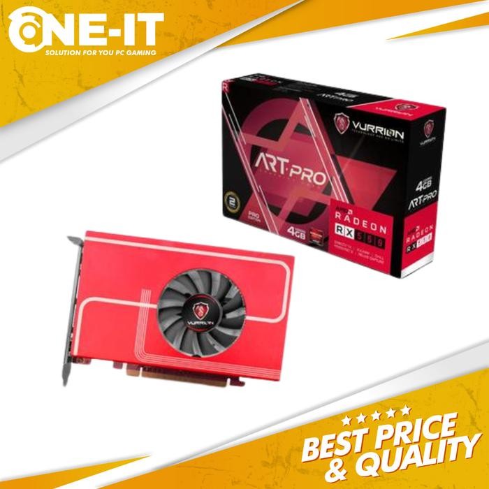 VGA VURRION RX 550 4GB GDDR5 128 BIT 4 HDMI AMD 4G RX550 4HDMI PORT
