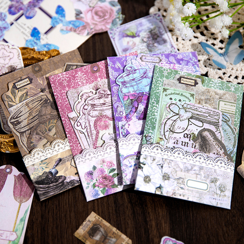 

Mr. Paper 2 Style 40Pcs/pack romantic earth series material pack fresh retro collage bottoming paper suitable for DIY handbook