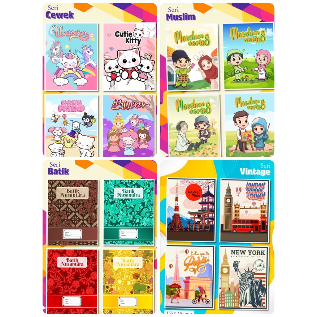 

*AC* (1 PCS) BUKU TULIS ESELON GARIS 58 LEMBAR / BUKU TULIS 38 LEMBAR