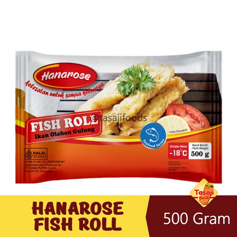 

Hanarose Fish Roll 500 Gram Olahan Ikan Kulakan