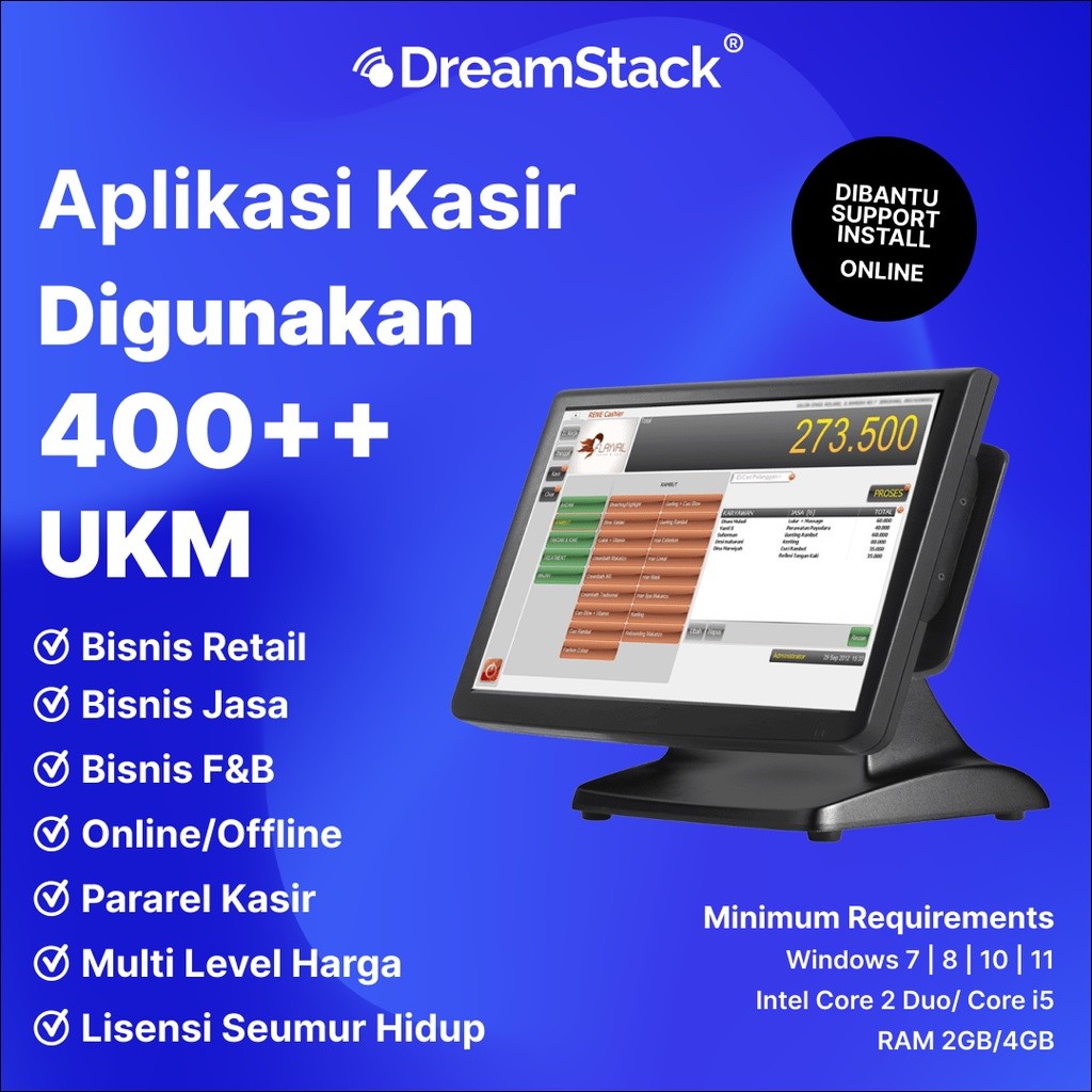 Software Kasir Akuntansi "RENE 2 POS & ACCURATE 5" Pembukuan Accounting