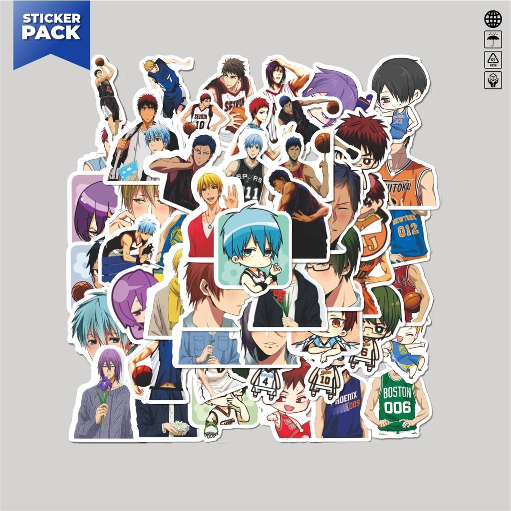 

[100PCS]Stiker Pack Sticker Anime Kuroko's Basketball Sticker Aesthetic Vinyl Anti Air Dekorasi Sticker Laptop Buku Journal Koper Helm Casing HP Gitar Helm Skateboard