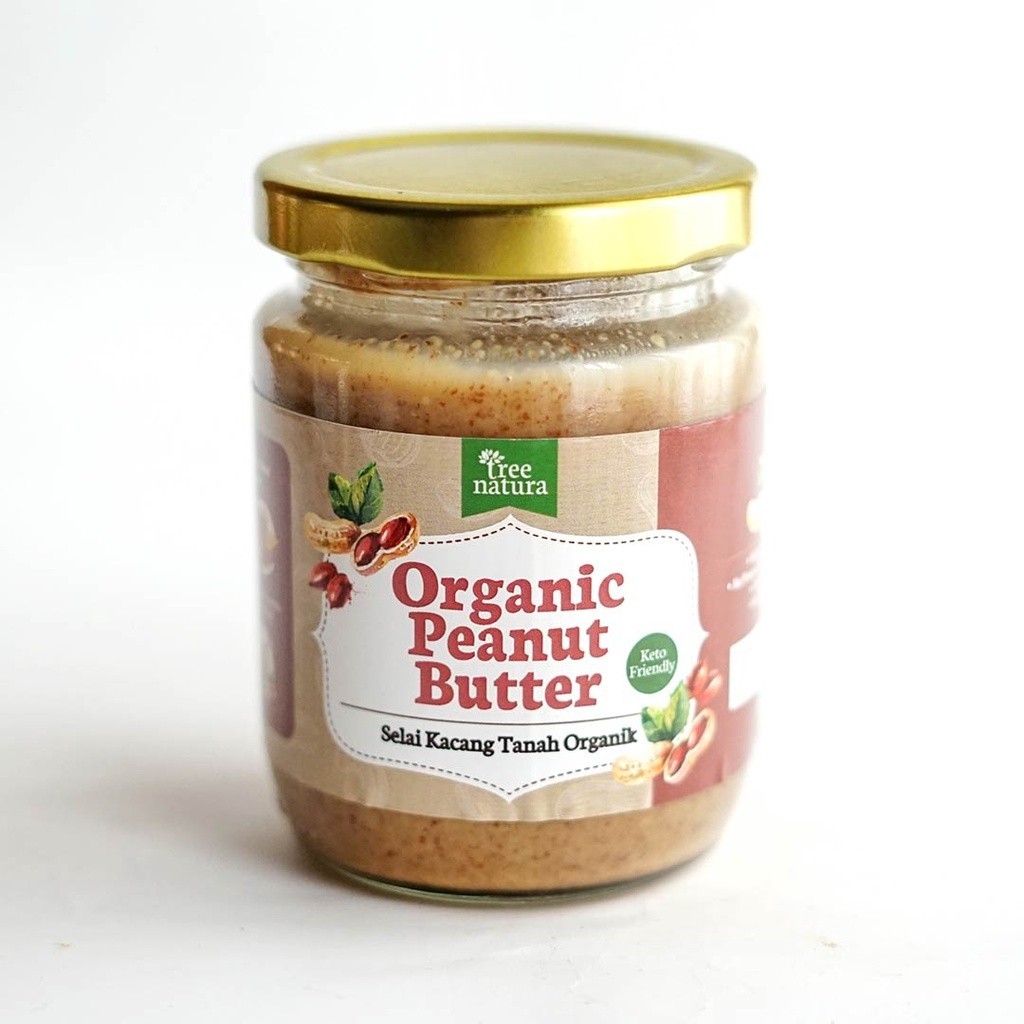 

ORGANIK - Selai Kacang Tanah Organik Tree Natura 225gr – Peanut Butter Sehat - SD2