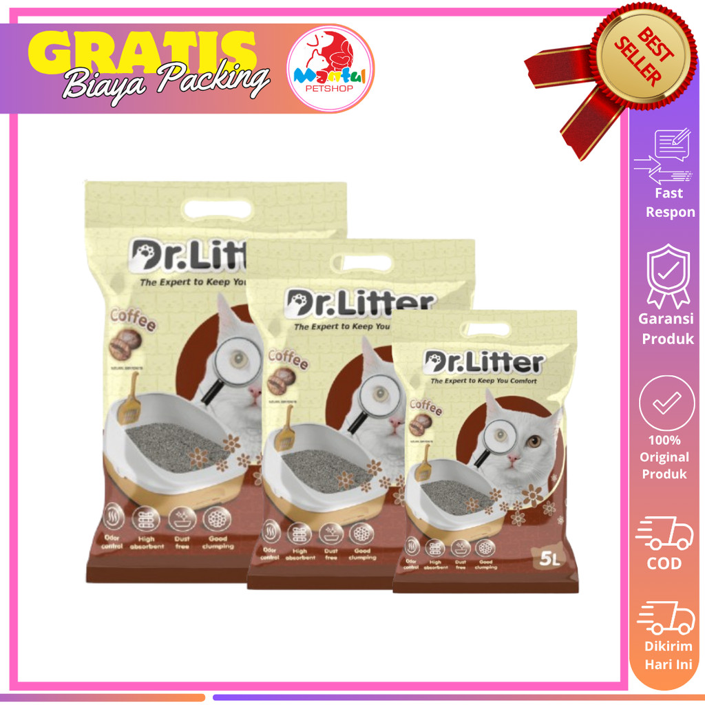 Pasir Dr. Litter 25Lt Kopi