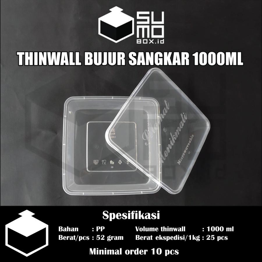 (ISI 25PCS) Thinwall Sumobox Kotak 1000ml