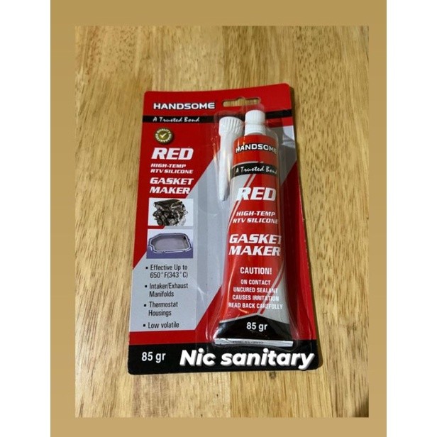 

Lem red silicone HANDSOME 85 Gram gasket maker asli 85 Gram