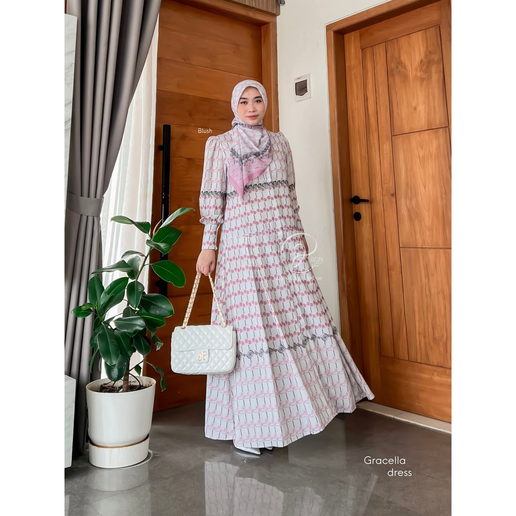 Gamis Kondangan Gamis Pesta DYN Signature Gracella Dress | Dress Super Cantik Fashion Muslim