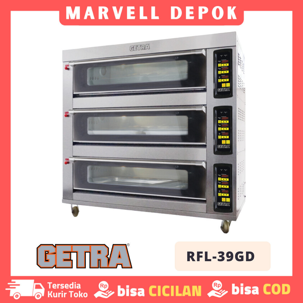 OVEN GETRA 3 DECK 9 TRAY RFL 39GD PEMANGGANG ROTI KUE GARANSI RESMI