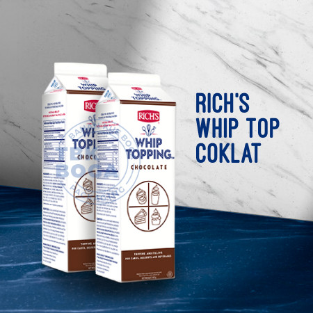 

Rich Coklat ( 907 gr ) Whip Whipping Cream Krim Cair Rich's Dekorasi