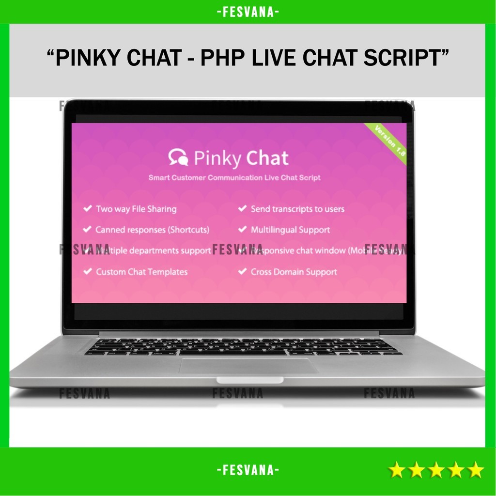 SOURCE CODE APLIKASI WEB PINKY CHAT - PHP LIVE CHAT SCRIPT D498 FESVANA