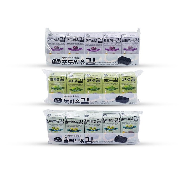 

Choripdong Roasted Seaweed - Rumput Laut Asli Korea 1 Bundle 10 Pack