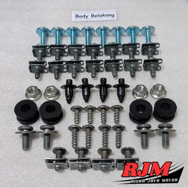 Baut Full Set Cover Bodi Body Belakang Yamaha X-RIDE 115 125 FI