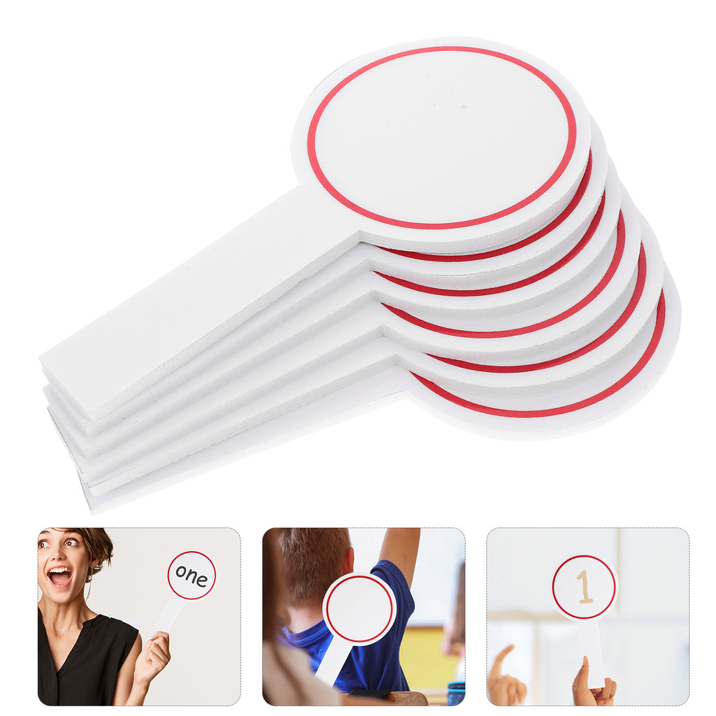 

20pcs Mini Whiteboard Handheld Blank Writing Board Reusable Scoreboard Auction Classroom Voting Board Dry Erase Marker