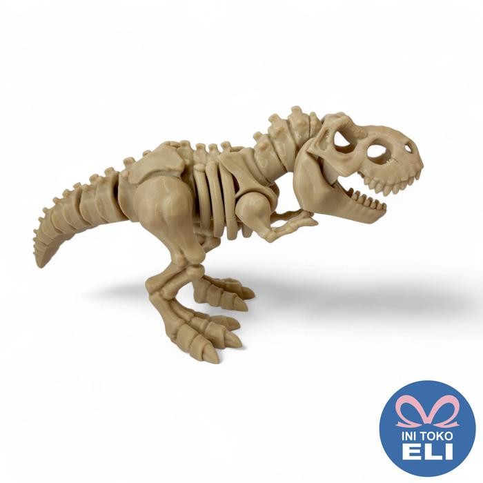 PROMO Mainan Anak Dino Dinosaurus T-Rex Triceratops Spinosaurus Fosil Reptil Artikulasi Realistis - 