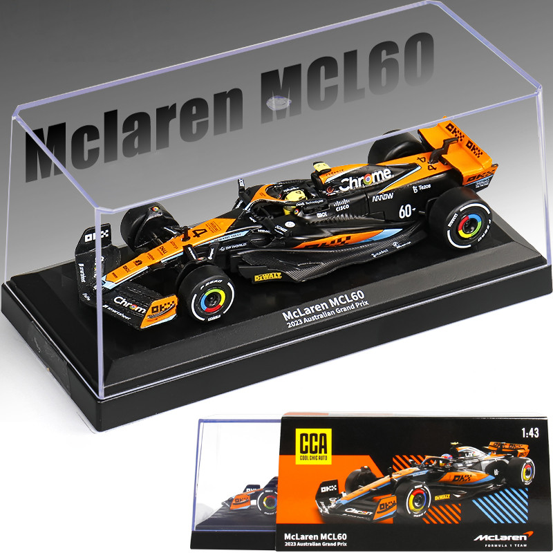 1:43 MCL60 2023 4# Lando Norris P2 British GP Mclaren F1 #81 Oscar Piastri Diecast Alloy Model Colle
