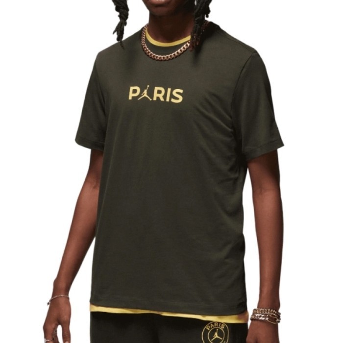 Baju Basket Air Jordan Paris Saint-Germain Logo Tee Sequoia Original F - M