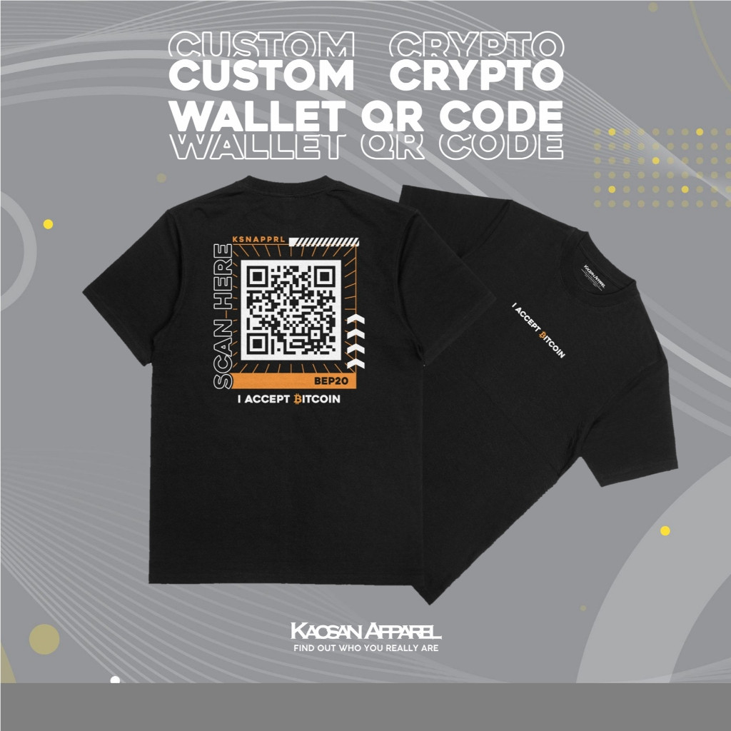 Kaos Crypto Custom Crypto Wallet QR Code/Kaos Custom QR Code/Kaos Crypto/Kaos Barcode/Kaos Custom Ba