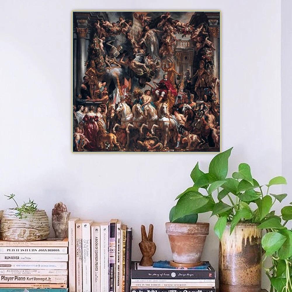 

Jacob Jordaens《The Triumph of Frederik Hendrik》Canvas Oil Painting Artwork Aesthetic Picture Poster Wall Decor Home Decoration